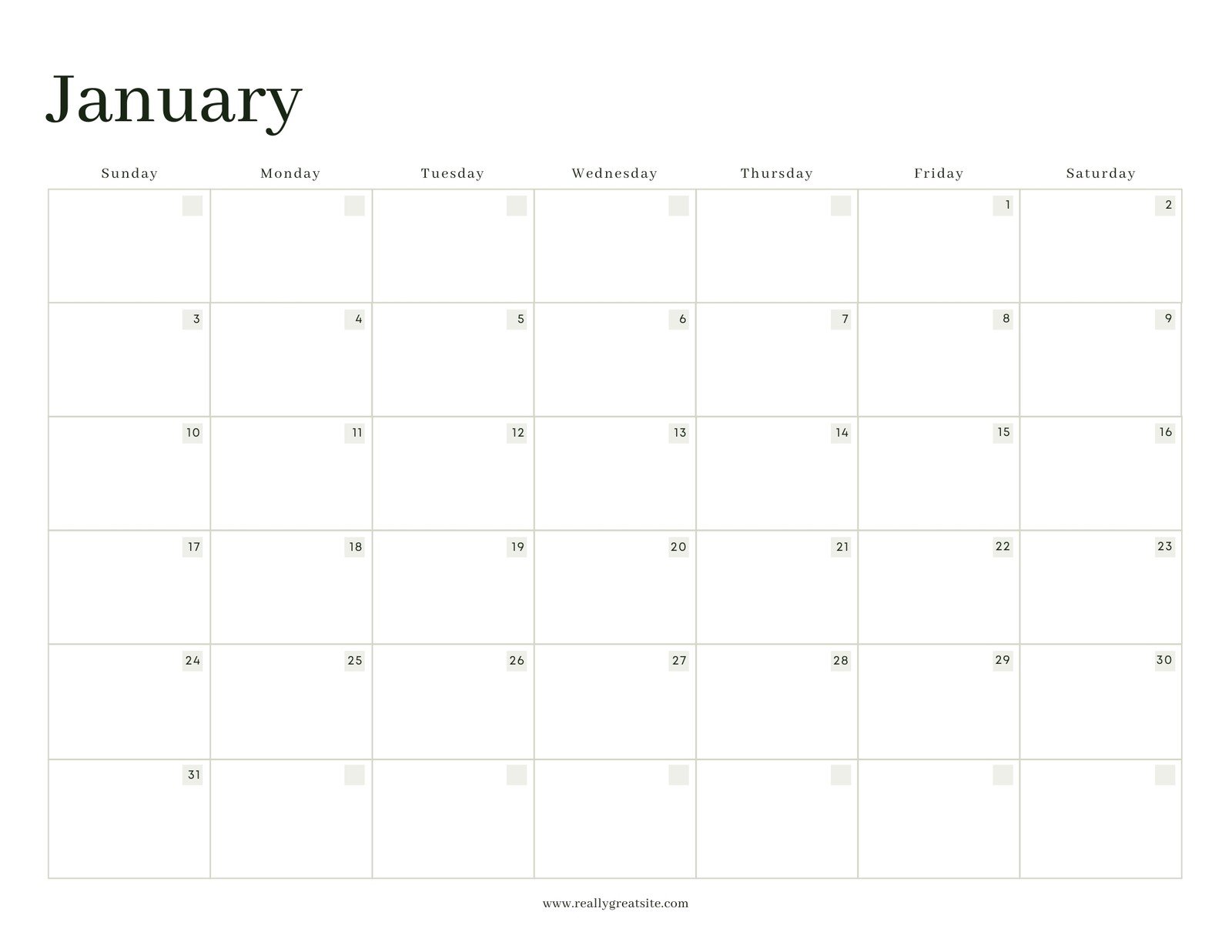 free printable calendar template for mac
